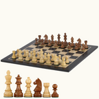 Schackset – svartbetsat i mahogny –  No. 5 & 6