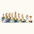 Magnetiskt fällbart schackset – Blå & Svart – 27 cm – blått, bild 4