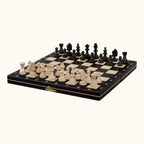 Magnetiskt fällbart schackset – Blå & Svart – 27 cm – svart, bild 2