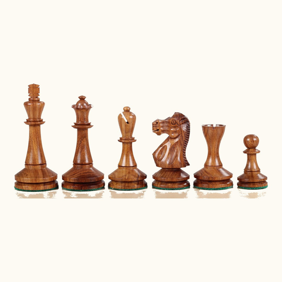 Schackpjäser – Blackmore Staunton – 95 & 102 mm (No. 6 & 7) – akacia & buxbom, bild 2