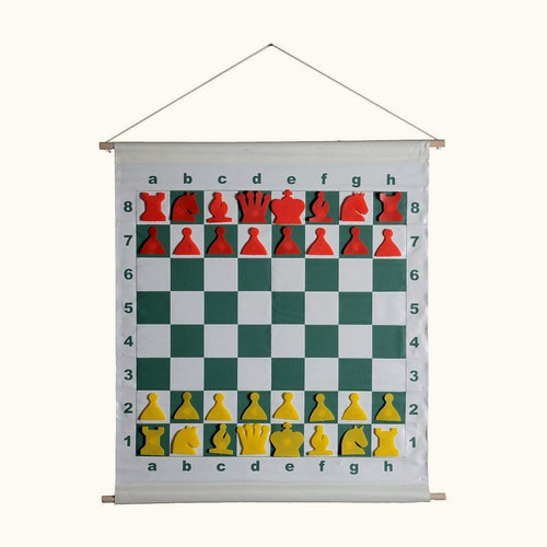 Demonstrationsschack 68 cm med magnetiska pjäser