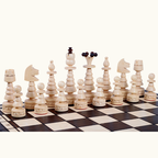 Hopfällbart schackset  – Christmas Chess – 60 cm