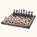 Hopfällbart schackset  – Christmas Chess – 60 cm