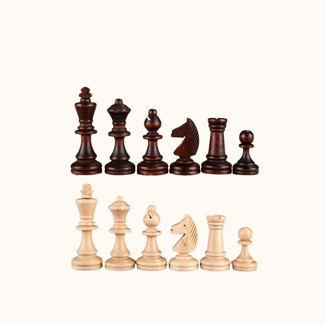 Magnetiskt fällbart schackset – Björk & Bok – 35 cm