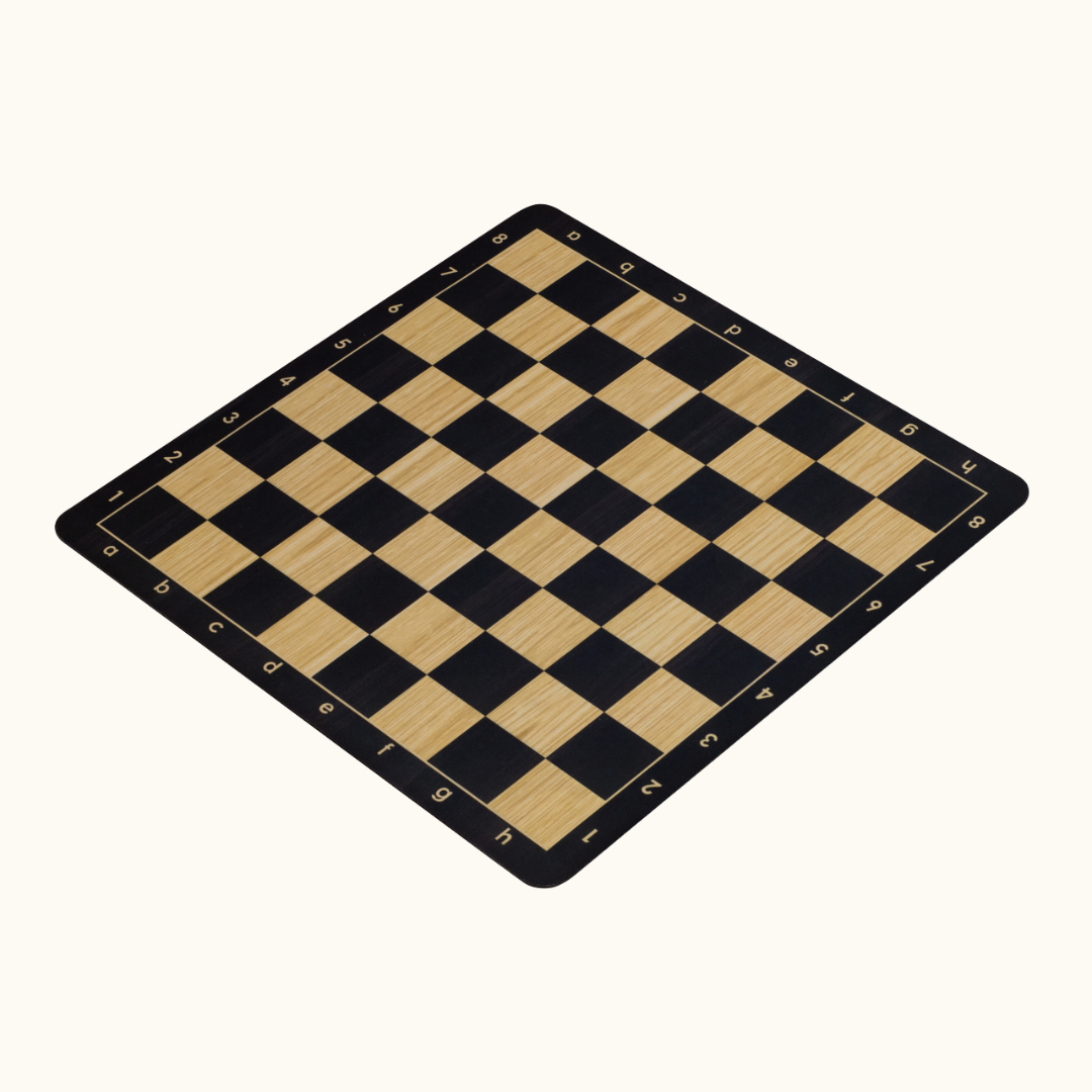Schackbräde i plast – Rullbart No. 6 (51 cm) – svart