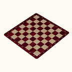 Schackbräde i plast – Rullbart No. 6 (51 cm) – mahogny