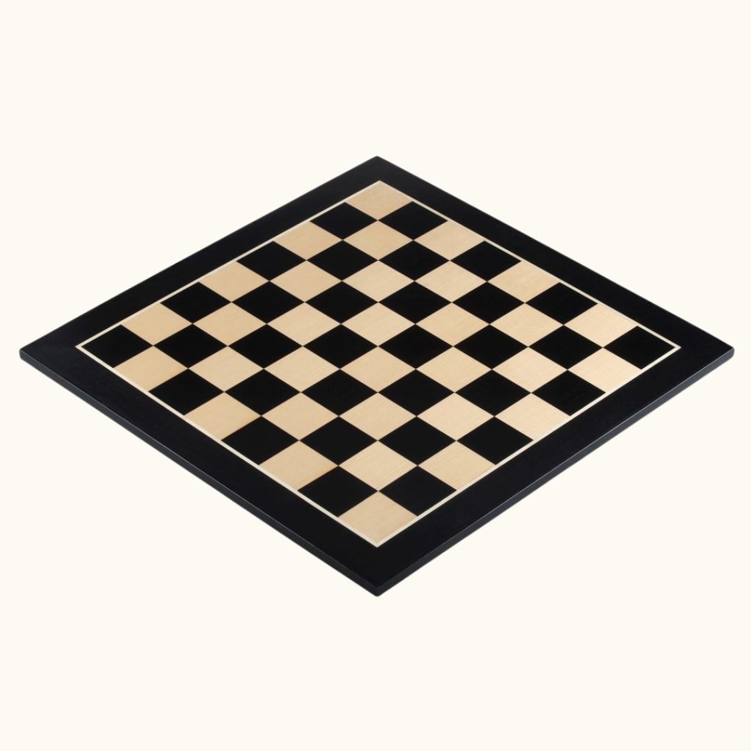 Schackbräde  – Svart mahogny & lönn – No. 5 & No. 6