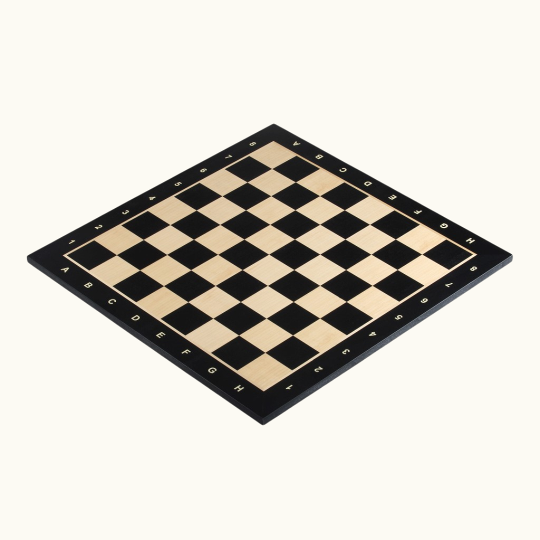 Schackbräde  – Svart mahogny & lönn – No. 5 & No. 6