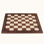 Schackbräde i valnöt och lönn med svart ram – No. 5 & No. 6
