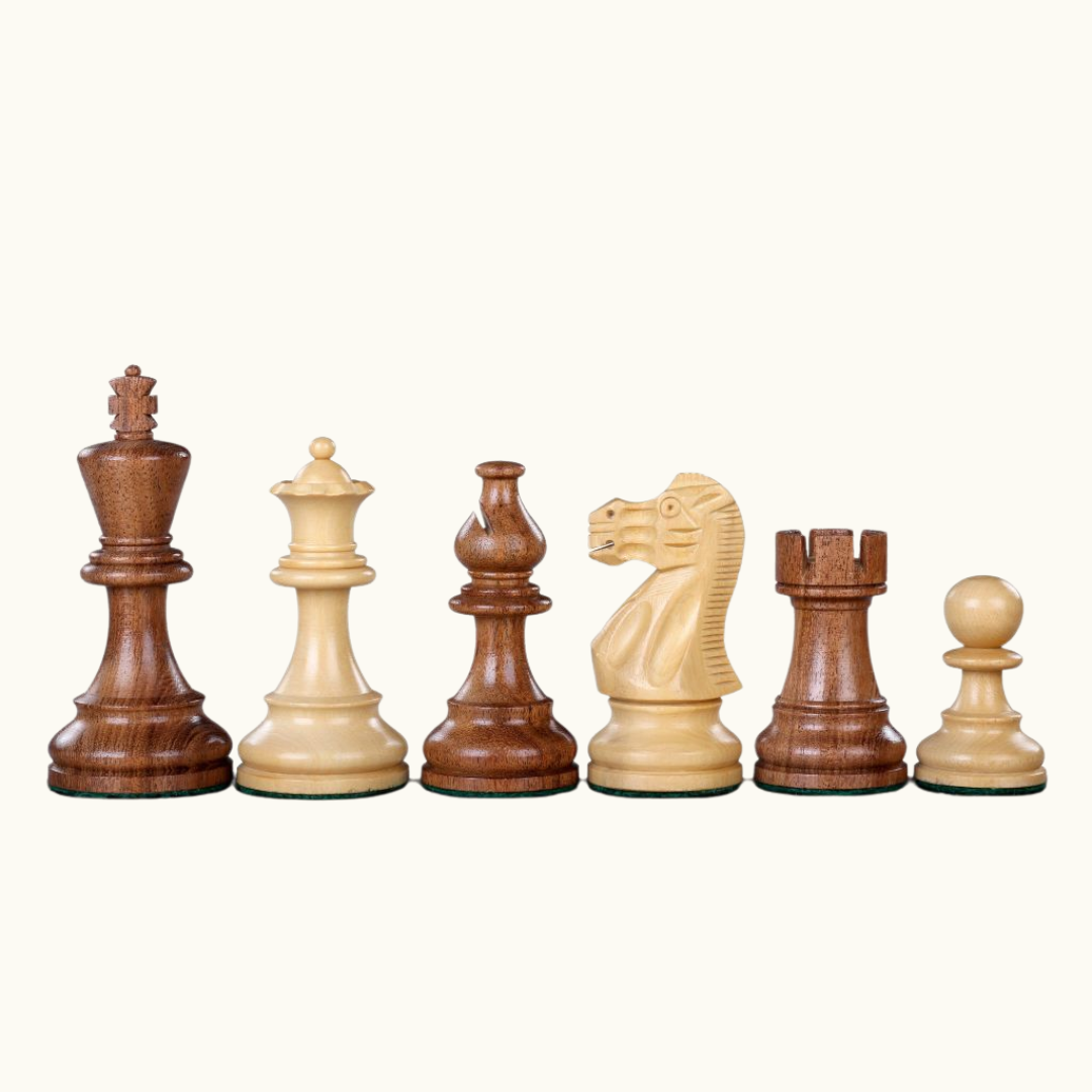 Schackpjäser – American Staunton – 89 mm & 95 mm (No. 5 & No. 6)